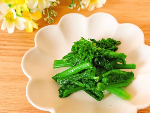 レンジで簡単♫*菜の花辛子醤油和え✧˖°